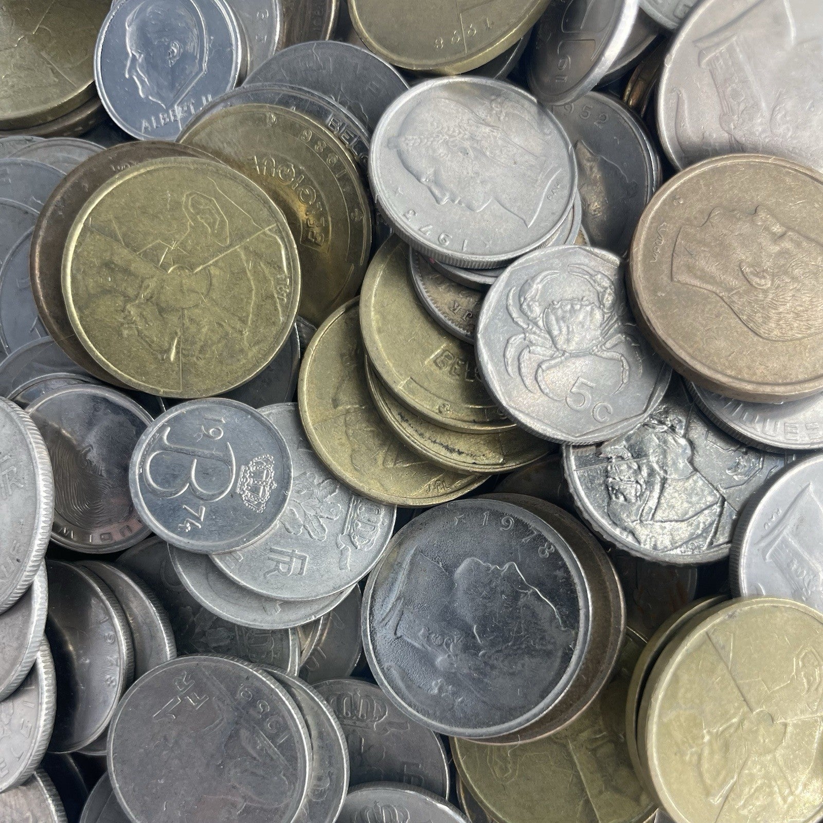 Münzen Sammlung Belgien Lot Konvolut Europa alt