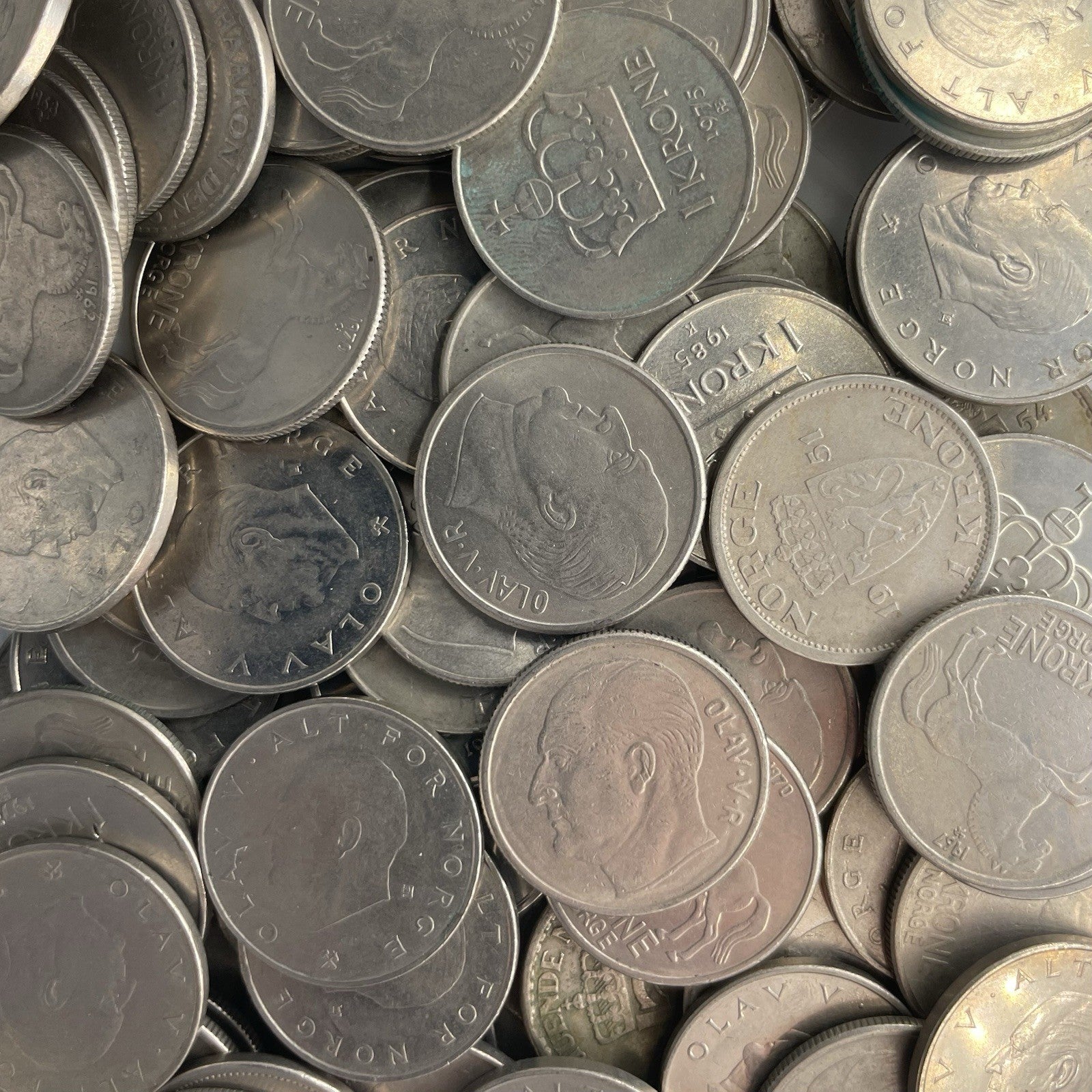 Münzen Sammlung Norwegen 1 Krone Lot Konvolut Europa
