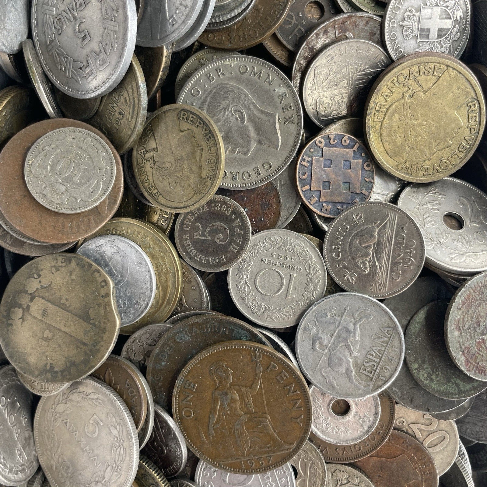 Münzen Sammlung alt Weltweit vor 1951 Lot Konvolut Welt